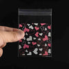 Mini Pink Heart Cellophane 100 Pcs