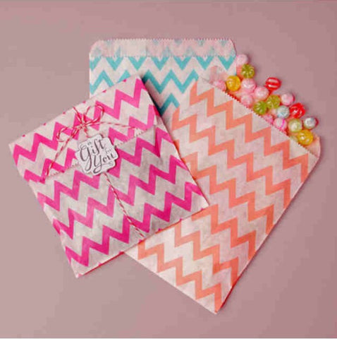 Wavy Stripes Paper Sweet Bags