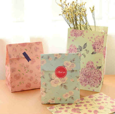 Flower Printing Party Bags 24pcs